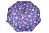 FabSeasons Blue Dotted Digital Printed 3 Fold Fancy Automatic Umbrella