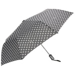 FabSeasons Black Printed 3 fold fancy Umbrella freeshipping - FABSEASONS