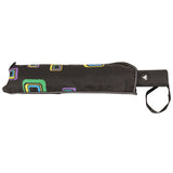 FabSeasons Black Unisex Graphic Printed 3 fold Fancy Automatic Black Umbrella