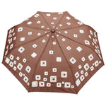 FabSeasons Brown Unisex Graphic Printed 3 fold Fancy Automatic Brown Umbrella