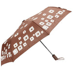 FabSeasons Brown Unisex Graphic Printed 3 fold Fancy Automatic Brown Umbrella