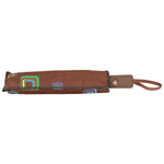 FabSeasons Brown Unisex Graphic Printed 3 fold Fancy Automatic Brown Umbrella