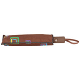 FabSeasons Brown Unisex Graphic Printed 3 fold Fancy Automatic Brown Umbrella