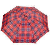 FabSeasons Unisex Red Checks Print 3 Fold Fancy Manual Umbrella