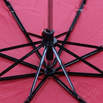 FabSeasons Maroon Solid 3 Fold Fancy Umbrella