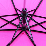 FabSeasons Pink Solid 3 Fold Fancy Umbrella freeshipping - FABSEASONS