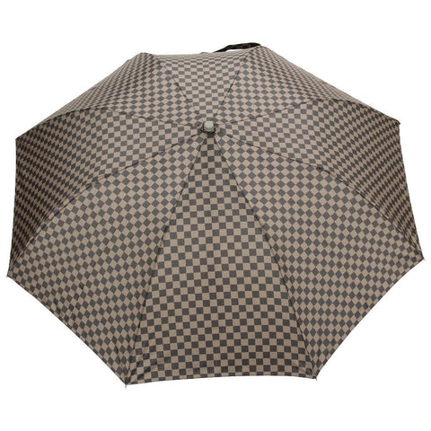 FabSeasons Green Checkered Printed 2 fold Fancy Automatic Umbrella