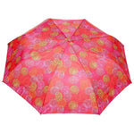 FabSeasons Pink Symmteric Print 3 fold Umbrella
