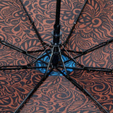 FabSeasons Brown Symmteric Print 3 fold Umbrella