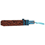 FabSeasons Brown Symmteric Print 3 fold Umbrella