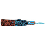 FabSeasons Brown Symmteric Print 3 fold Umbrella