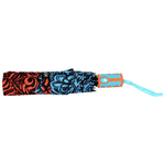 FabSeasons Orange Symmteric Print 3 fold Umbrella