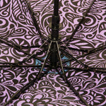 FabSeasons Purple Symmteric Print 3 fold Umbrella