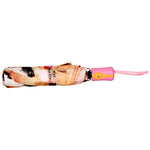 FabSeasons Cute Dogs Teddy Print 3 fold Yellow Umbrella