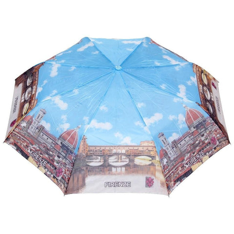 FabSeasons Firenze Printed 3 fold Umbrella for Rains and all Seasons