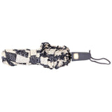 Fabseasons Checkered Grey Checks Printed 3 Fold Semi Umbrella with Frills