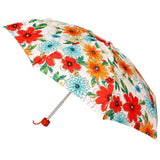 FabSeasons 5 fold Floral Printed Small Compact Manual Orange Umbrella