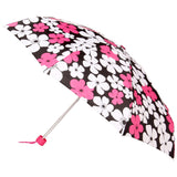 FabSeasons 5 fold Floral Printed Small Compact Manual Pink Umbrella