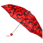 FabSeasons 5 fold Floral Printed Small Compact Manual Red Umbrella