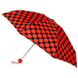 FabSeasons 5 fold Red Circle Printed Small Compact Manual Umbrella freeshipping - FABSEASONS