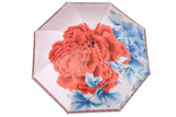 FabSeasons Beige Floral Digital Printed 3 Fold Fancy Manual Umbrella freeshipping - FABSEASONS