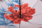 FabSeasons Beige Floral Digital Printed 3 Fold Fancy Manual Umbrella