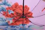 FabSeasons Pink Floral Digital Printed 3 Fold Fancy Manual Umbrella freeshipping - FABSEASONS
