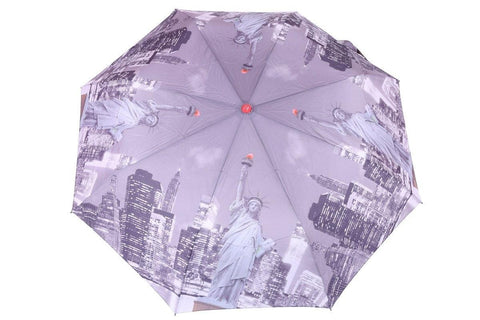 FabSeasons Statue of Liberty, America Digital Printed 3 Fold Automatic Umbrella