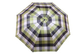 FabSeasons Green Checks Printed UV protected 3 Fold Manual Umbrella
