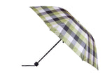 FabSeasons Green Checks Printed UV protected 3 Fold Manual Umbrella