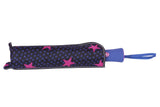 FabSeasons Pink Star Digital Printed Semi Automatic 3 fold Umbrella