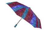 FabSeasons Abstract Purple Circle Printed Automatic 3 fold Umbrella