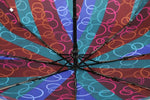 FabSeasons Abstract Purple Circle Printed Automatic 3 fold Umbrella
