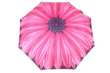 FabSeasons Black Floral Digital Printed Semi Automatic 3 fold Umbrella