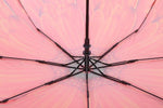 FabSeasons Orange Floral Digital Printed Semi Automatic 3 fold Umbrella