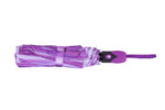 FabSeasons Purple Floral Digital Printed Semi Automatic 3 fold Umbrella