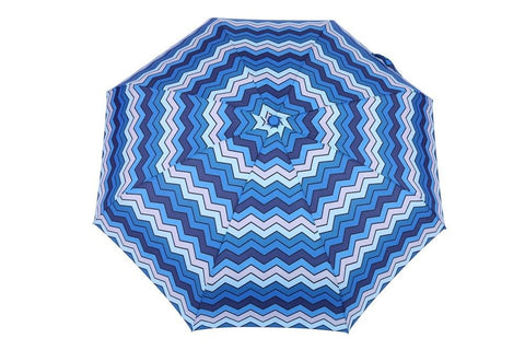 FabSeasons 5 fold Digital Printed Small Compact Manual Blue Umbrella