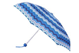 FabSeasons 5 fold Digital Printed Small Compact Manual Blue Umbrella