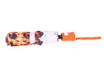 FabSeasons Orange Butterfly Printed 3 fold Umbrella