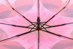 FabSeasons Pink Butterfly Printed 3 fold Umbrella