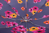 FabSeasons 5 fold Floral Digital Printed Small Compact Manual Grey Umbrella