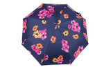 FabSeasons 5 fold Floral Digital Printed Small Compact Manual Navy Umbrella