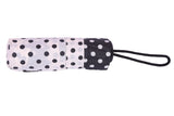FabSeasons 5 fold Black Polka Dots Digital Printed Small Compact Manual Umbrella