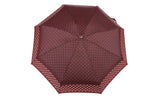 FabSeasons 5 fold Brown Polka Dots Digital Printed Small Compact Manual Umbrella