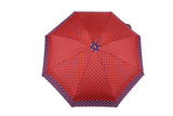 FabSeasons 5 fold Purple Polka Dots Digital Printed Small Compact Manual Umbrella