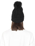FabSeasons Acrylic Black Woolen Winter skull cap for Girls & Women freeshipping - FABSEASONS