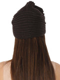 FabSeasons Acrylic Dark Grey Woolen casual & ethnic Skull Cap with Studs.