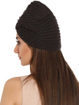 FabSeasons Acrylic Dark Grey Woolen casual & ethnic Skull Cap with Studs.