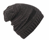 FabSeasons Unisex Acrylic Black Woolen Slouchy Beanie for Winters