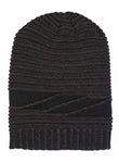 FabSeasons Unisex Acrylic Black Woolen Slouchy Beanie for Winters